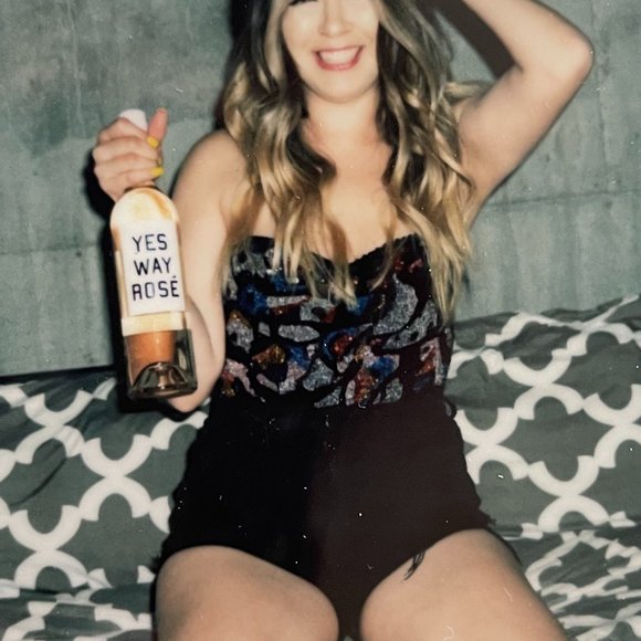 ❌SOLD❌ Oleg Cassini Vintage Beaded Sequin Strapless Bustier 100% silk top - Picture 2 of 7